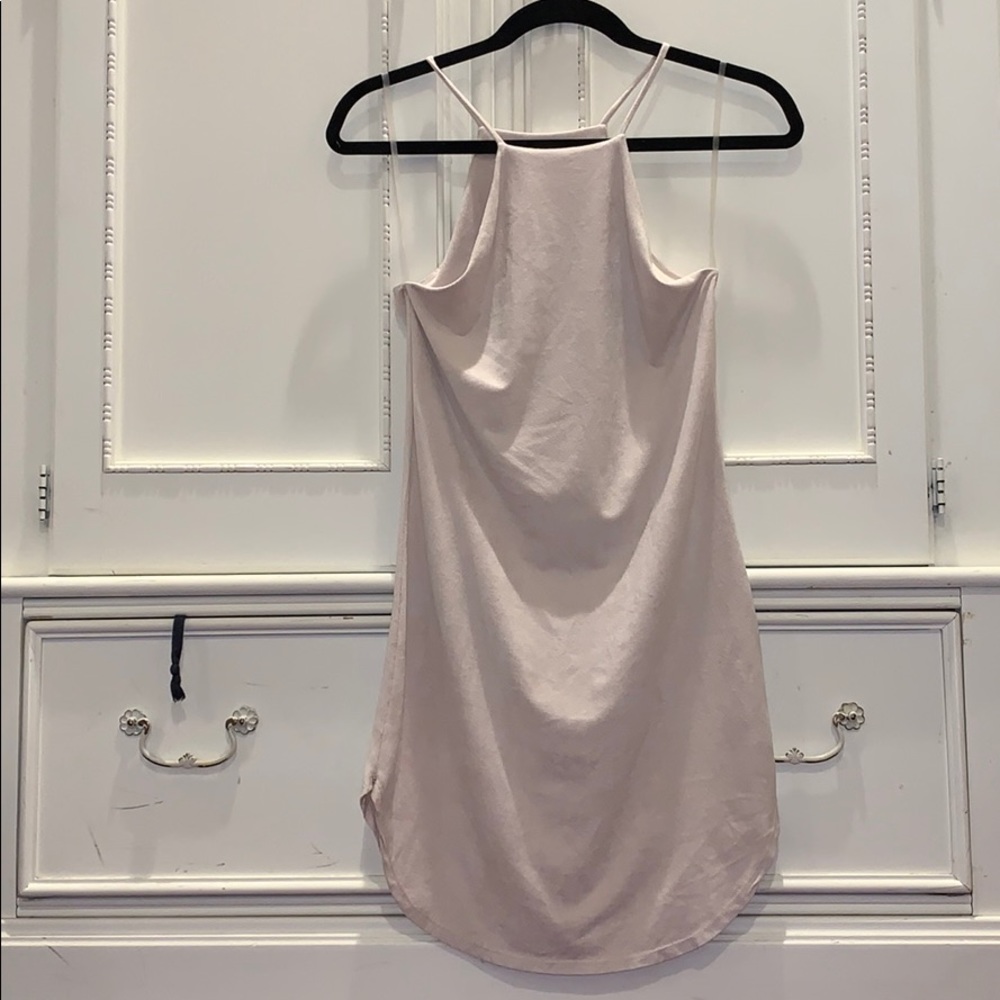 Suede mini dress